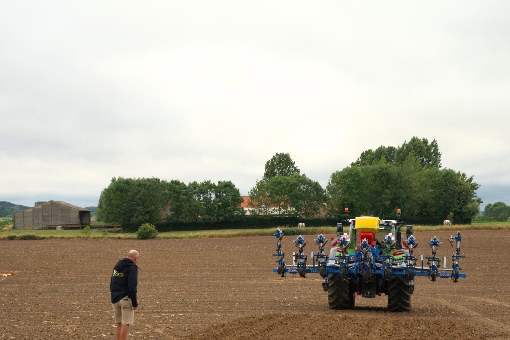 toedienen van slakkenkorrels tijdens het schoffelen Peter van Dauchy BV.jpg