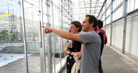 Bezoekers in Agrotopia