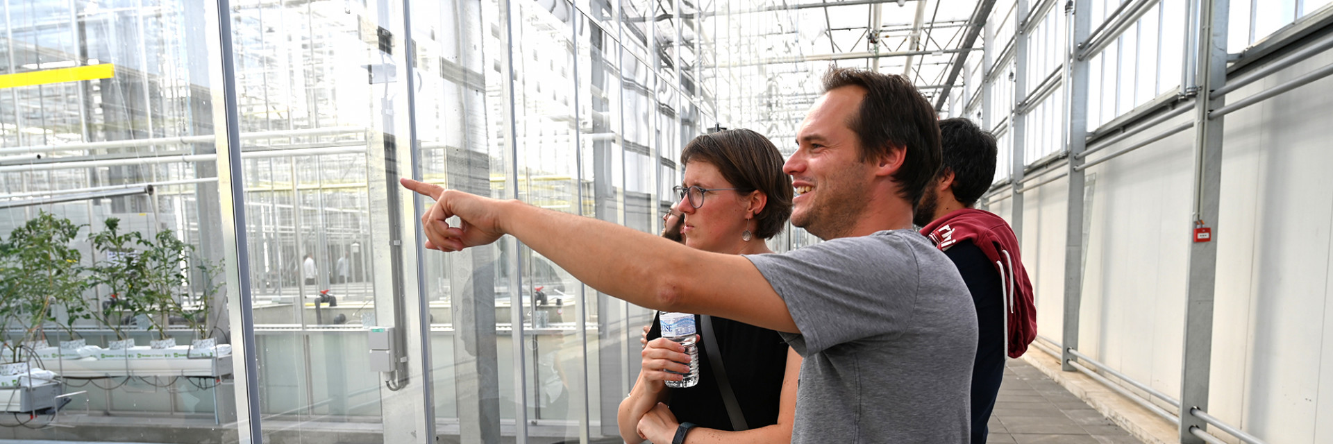 Bezoekers in Agrotopia
