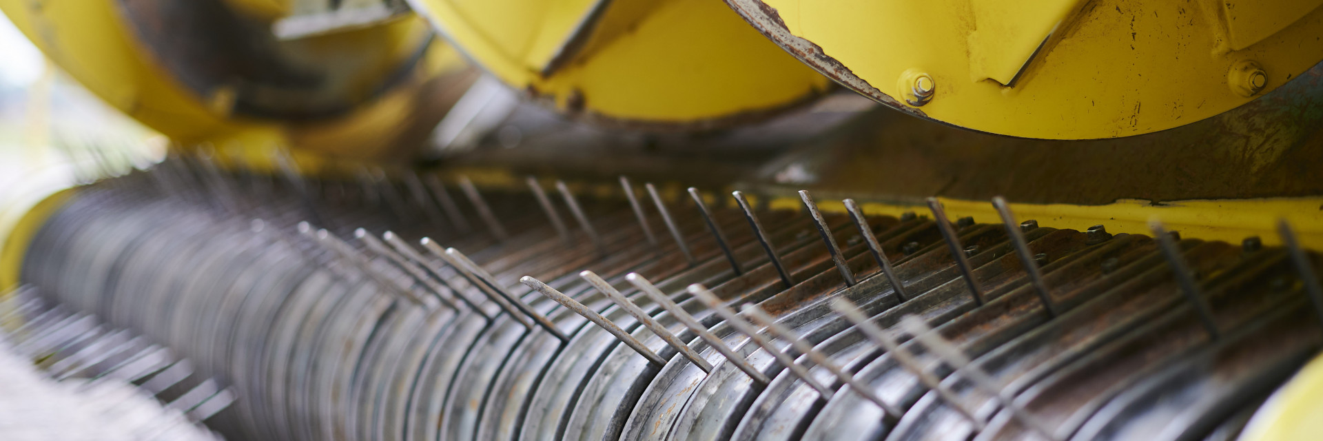 Detail landbouwmachine