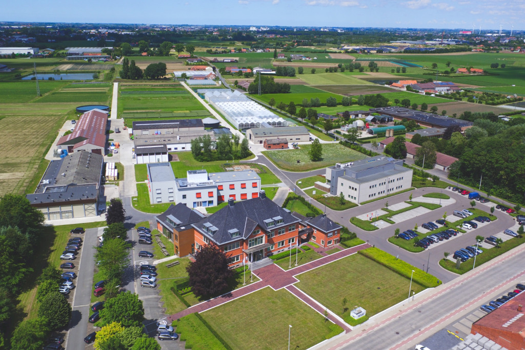 luchtfoto campus Inagro