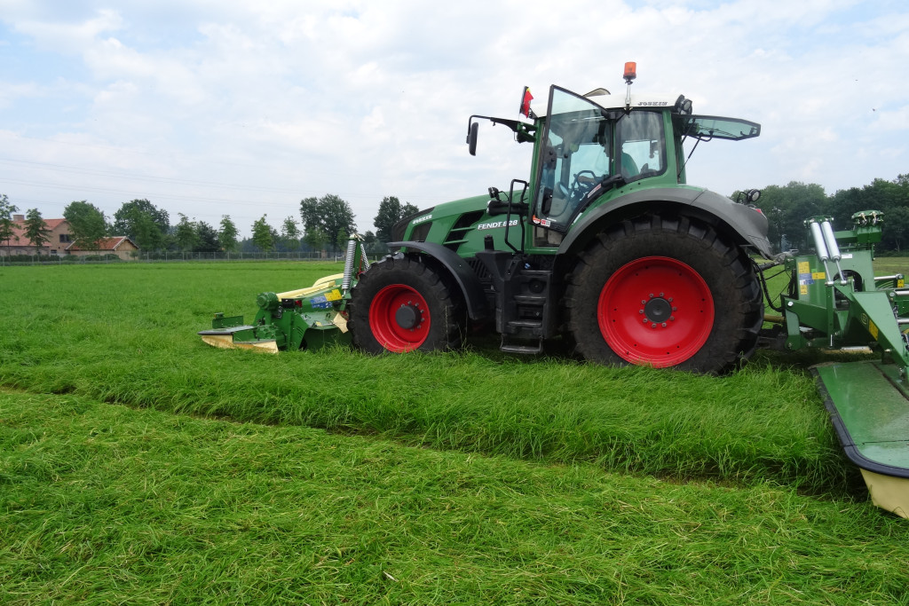 Optimaal graslandbeheer Tractor weide
