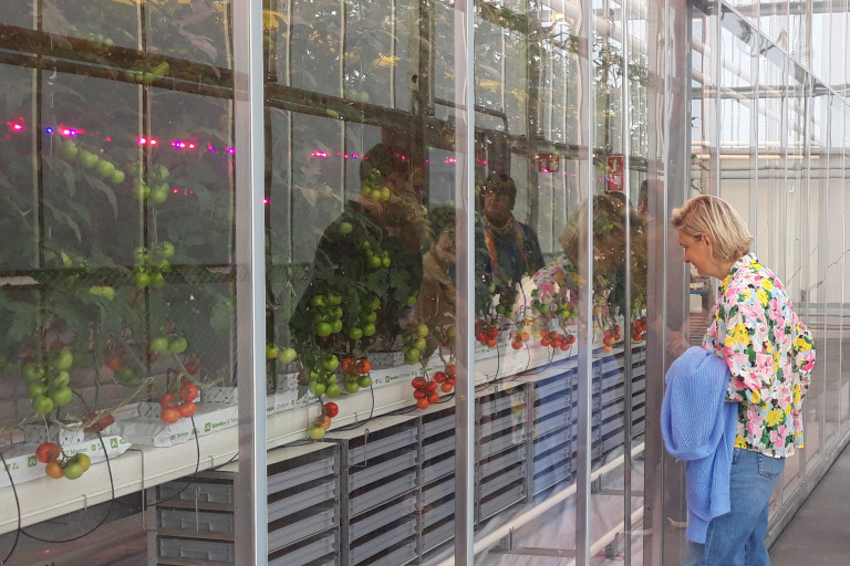 Minister Hilde Crevits op bezoek in Agrotopia