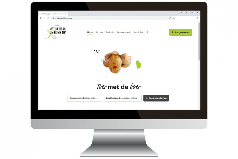 Homepage Met de klas de boer op