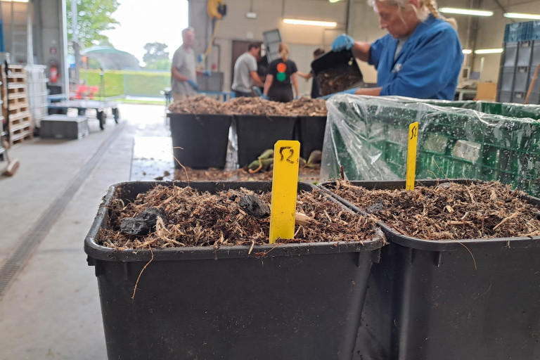 Veenvrij substraatmengsel in de pot