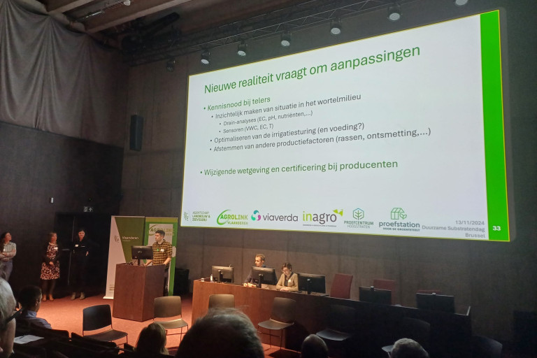 Presentatie tijdens de eerste Duurzame Substratendag op 13/11/2024
