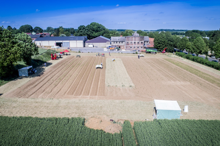 Luchtbeeld testplatform Chambre Agriculture Agroboconnect