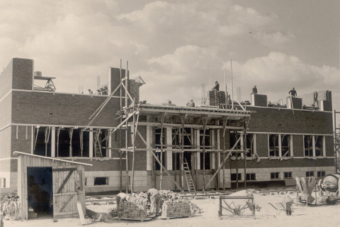 Historische foto hoofdgebouw