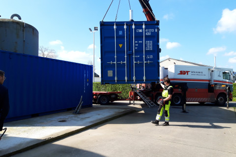 plaatsing containers