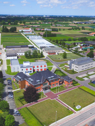 luchtfoto campus Inagro