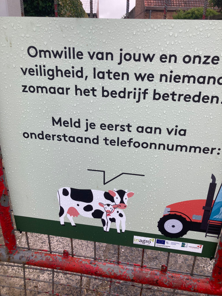 bedrijfsbord aanmelden arbeid veiligheid